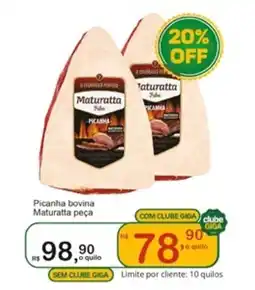 Giga Atacado Picanha bovina Maturatta peça oferta