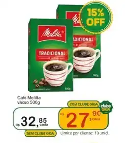 Giga Atacado Café Melitta vácuo oferta