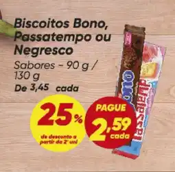 Dia Biscoitos Bono, Passatempo ou Negresco oferta