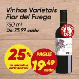 Dia Vinhos Varietais Flor del Fuego oferta