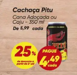 Dia Cachaça Pitu oferta