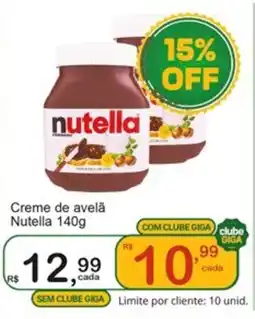 Giga Atacado Creme de avelã Nutella oferta