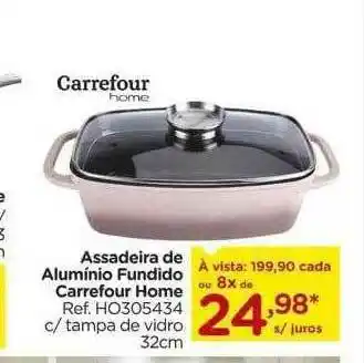 Carrefour Assadeira De Aluminio Fundido Carrefour Home oferta