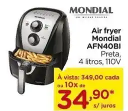 Carrefour Air fryer Mondial AFN40BI Preta, 110V oferta