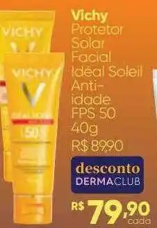 Drogaria São Paulo Vichy Protetor Solar Facial Idéal Soleil Anti-idade Fps 50 40g oferta