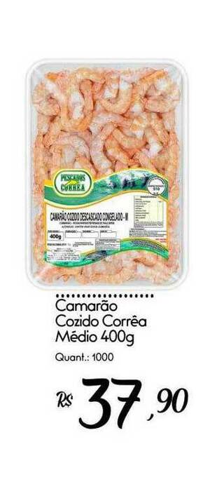 Giassi Supermercados Camarão Cozido Corrêa Médio oferta
