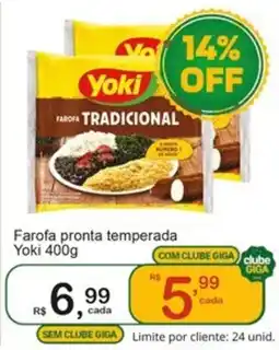 Giga Atacado Farofa pronta temperada Yoki oferta