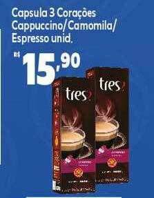 GoodBom Capsula 3 Corações Cappuccino Camomila Espresso oferta