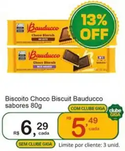 Giga Atacado Biscoito Choco Biscuit Bauducco sabores 8 oferta