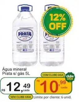 Giga Atacado Água mineral Prata s/ gás oferta
