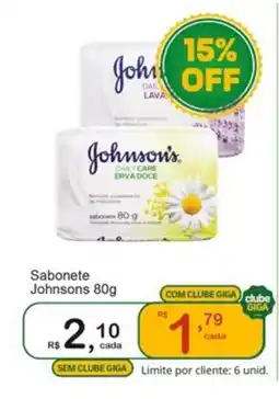 Giga Atacado Sabonete Johnsons oferta