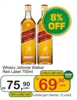 Giga Atacado Whisky Johnnie Walker Red Label oferta