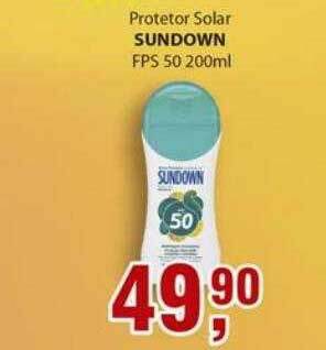Supermercados Mundial Protetor Solar Sundown Fps 50 200ml oferta