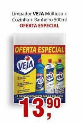Supermercados Mundial Limpador Veja Multiuso + Cozinha + Banheiro oferta