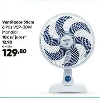Zaffari Ventilador 30cm 6 Pás Vsp-30w Mondial oferta