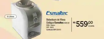 Zenir Bebedouro De Mesa Gelágua Esmaltec Egm-30 2046 Branco oferta