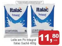 Mineirão Atacarejo Leite em Pó Integral Italac Sachê oferta