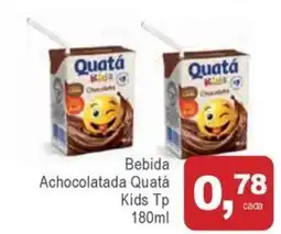 Mineirão Atacarejo Bebida Achocolatada Quatá Kids Tp oferta
