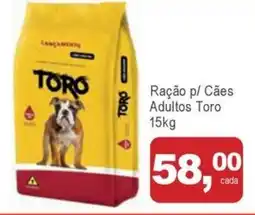 Mineirão Atacarejo Ração p/ Cães Adultos Toro oferta