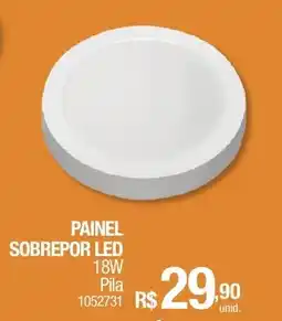 Milium Painel sobrepor led 18w oferta