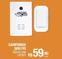 Milium Campainha sem fio force line oferta