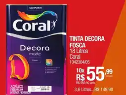 Milium Tinta decora fosca 18 litros coral oferta