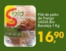Supermercados Nori File de peito de frango Sadia Bio Bandeja 1kg oferta