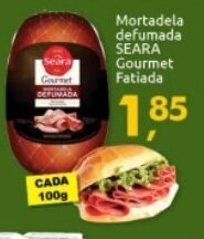 Supermercados Nori Mortadela Defumada Seara Gourmet fatiada 100g oferta