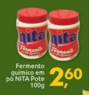 Fermento quimco em po Nita pote 100g