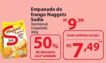 Empanado de frango Nuggets Sadia 300g