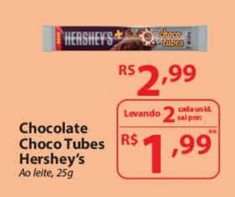 Chocolate Choco Tubes Hershey's 25g