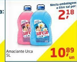 Tenda Atacado Amaciante urca 5 l oferta
