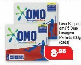 Costazul Supermercados Detergente em pó omo oferta