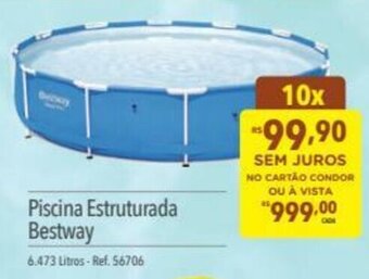 Supermercados Condor Piscina Estruturada Bestway oferta