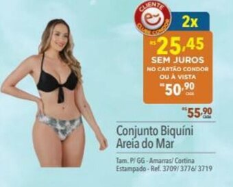 Conjunto Biquini Areia do Mar