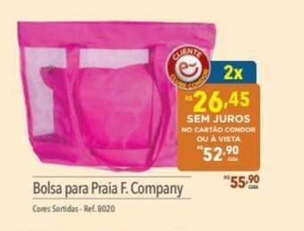 Supermercados Condor Bolsa para Praia F.Company oferta