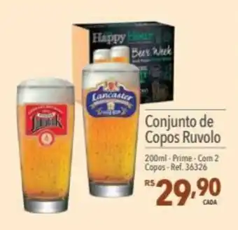 Conjunto de Copos Ruvolo 200ml