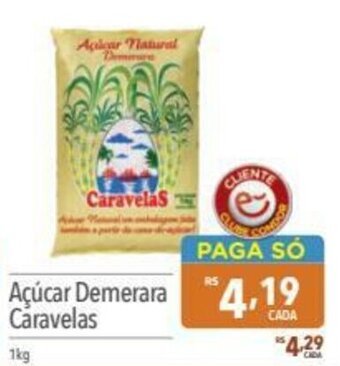 Acucar Demerara Caravelas 1kg