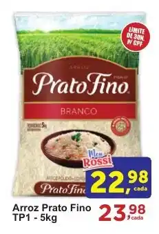Rossi Supermercado Arroz Prato Fino TP1 oferta