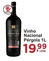 Rossi Supermercado Vinho Nacional Pérgola oferta