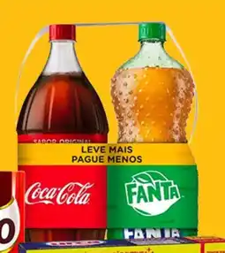 Higa's Supermercado Kit 1 coca-cola + 1 fanta guaraná pet oferta