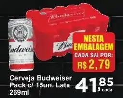 Rossi Supermercado Cerveja Budweiser oferta