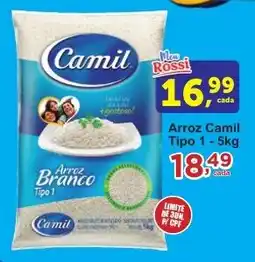 Rossi Supermercado Arroz Camil Tipo 1 oferta