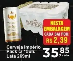 Rossi Supermercado Cerveja Império oferta
