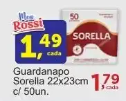 Rossi Supermercado Guardanapo Sorella 22x23cm c/ 50un. oferta