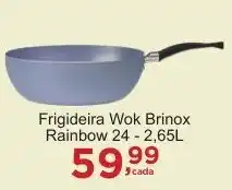 Rossi Supermercado Frigideira Wok Brinox Rainbow 24 oferta