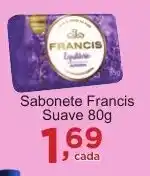 Rossi Supermercado Sabonete Francis Suave oferta