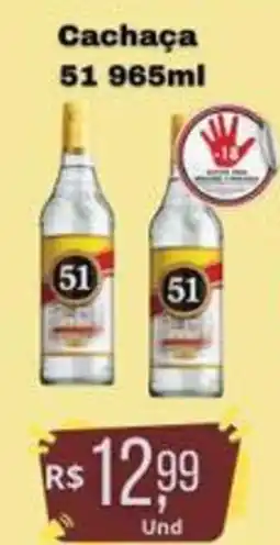 Supermercados Pague Menos Cachaça 51 oferta