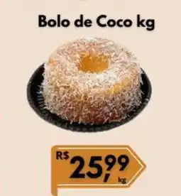 Supermercados Pague Menos Bolo de Coco oferta