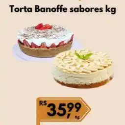 Supermercados Pague Menos Torta Banoffe sabores oferta
